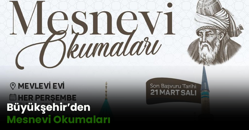 Büyükşehir’den Mesnevi Okumaları