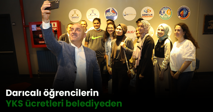Darıcalı öğrencilerin YKS ücretleri belediyeden