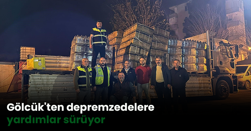 Gölcük'ten depremzedelere yardımlar sürüyor
