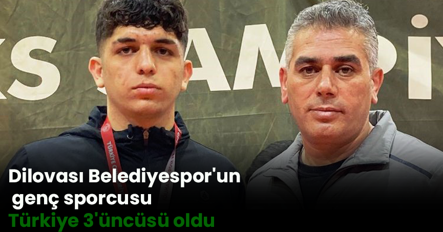 Dilovası Belediyespor'un genç sporcusu Türkiye 3'üncüsü oldu