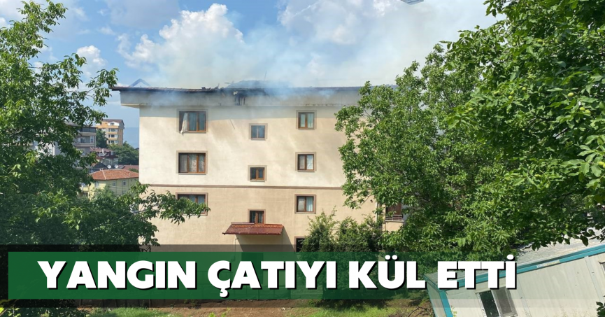 Yangın çatıyı kül etti