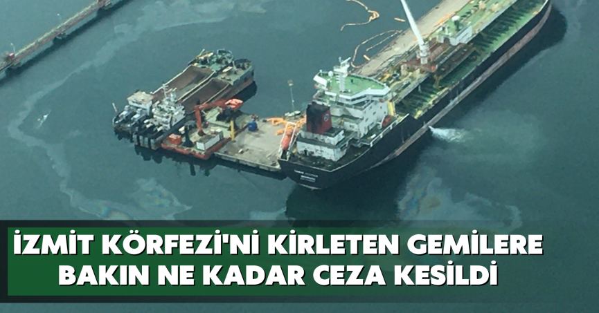 İzmit Körfezi'ni kirleten gemilere bakın ne kadar ceza kesildi