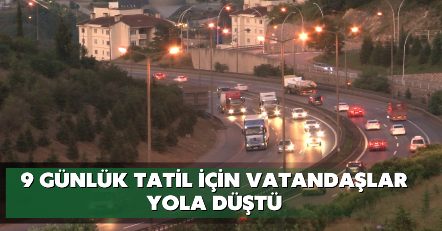 9 günlük tatil için vatandaşlar yola düştü: TEM Otoyolu Kocaeli geçişi akıcı seyrediyor