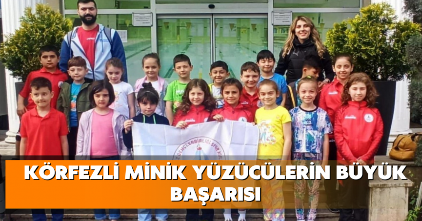 Körfezli minik yüzücülerin büyük başarısı