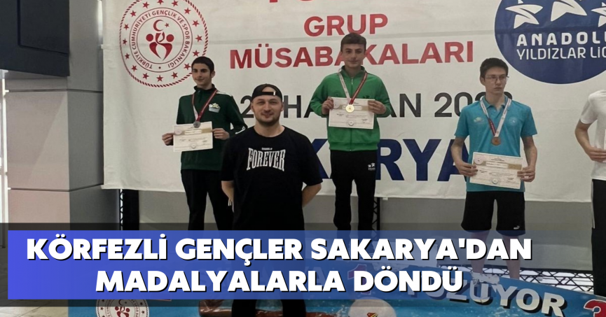 Körfezli gençler Sakarya'dan madalyalarla döndü