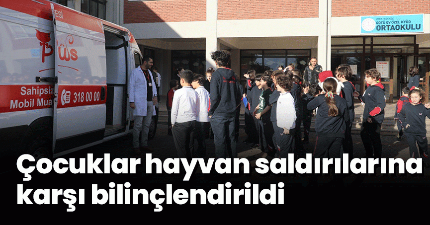 Çocuklar hayvan saldırılarına karşı bilinçlendirildi