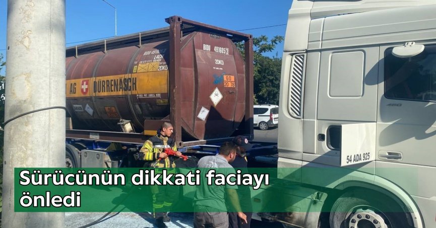 Sürücünün dikkati faciayı önledi