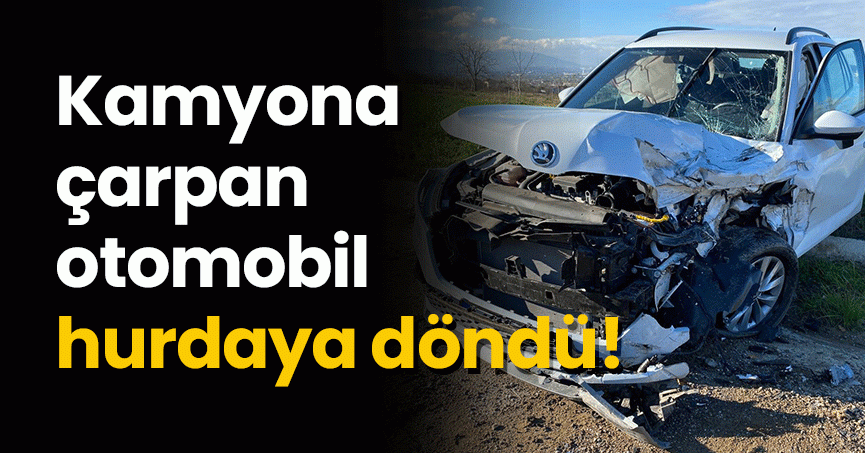 Güneş ışığı gözüne gelen sürücü kaza yaptı: 1 yaralı