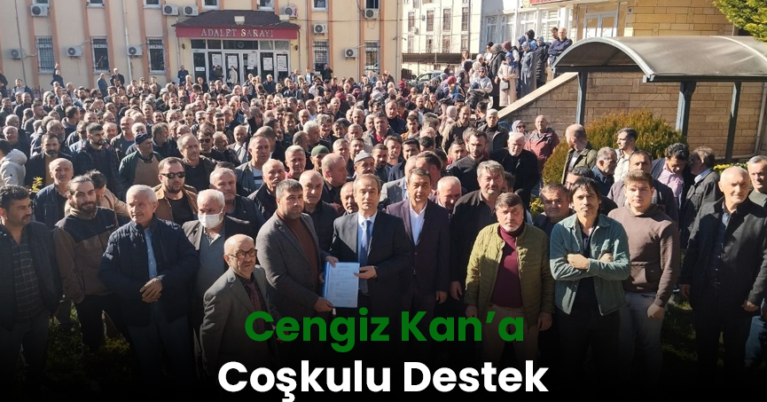 Bağımsız aday Cengiz Kan'ı, kalabalık yalnız bırakmadı