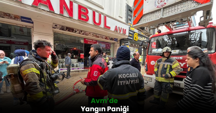 AVM'de yangın paniği