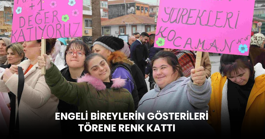 ENGELİ BİREYLERİN GÖSTERİLERİ TÖRENE RENK KATTI
