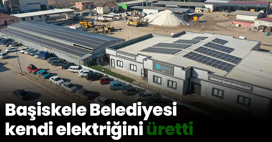 Başiskele Belediyesi kendi elektriğini üretti