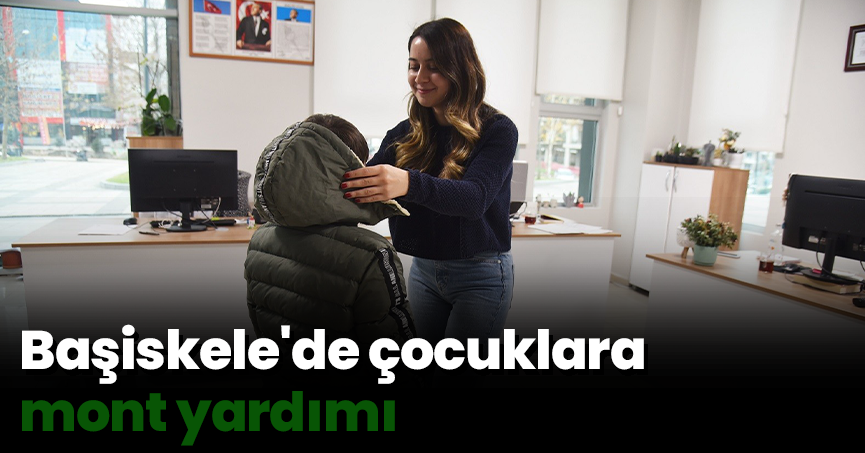 Başiskele'de çocuklara mont yardımı