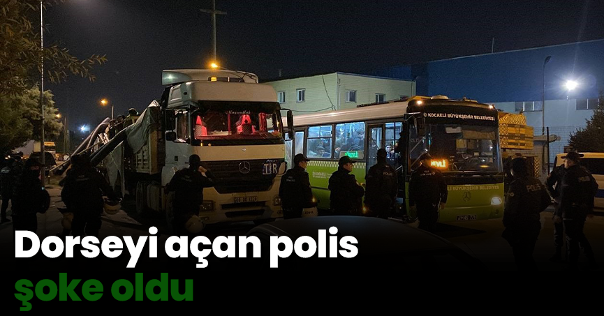 Dorseyi açan polis şoke oldu