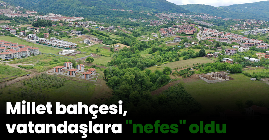 Millet bahçesi, vatandaşlara 