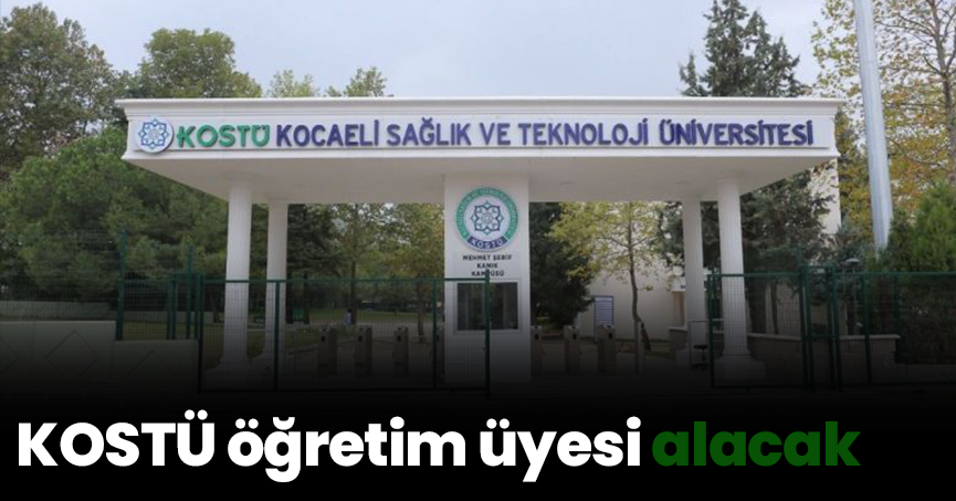 KOSTÜ öğretim üyesi alacak