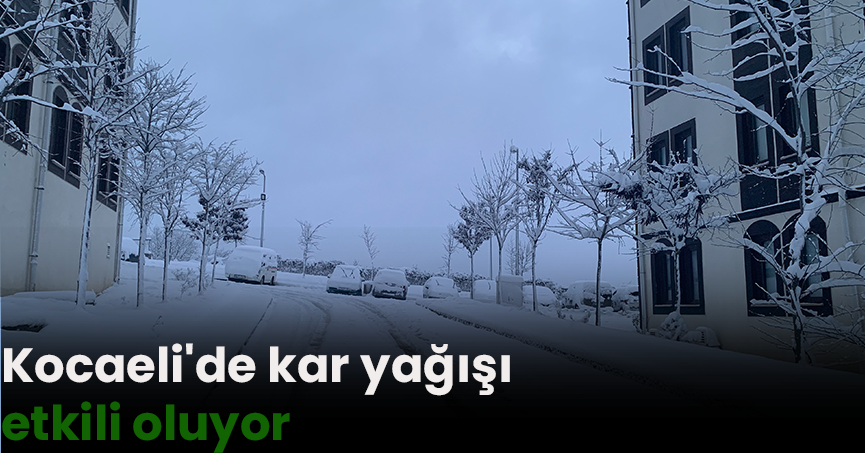 Kocaeli'de kar yağışı etkili oluyor
