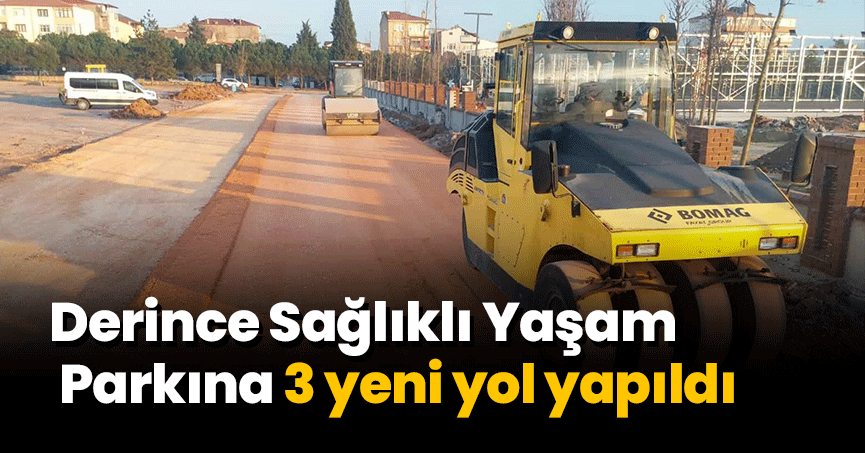 Derince Sağlıklı Yaşam Parkına 3 yeni yol yapıldı