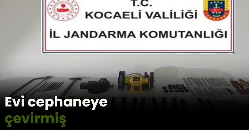 Evi cephaneye çevirmiş