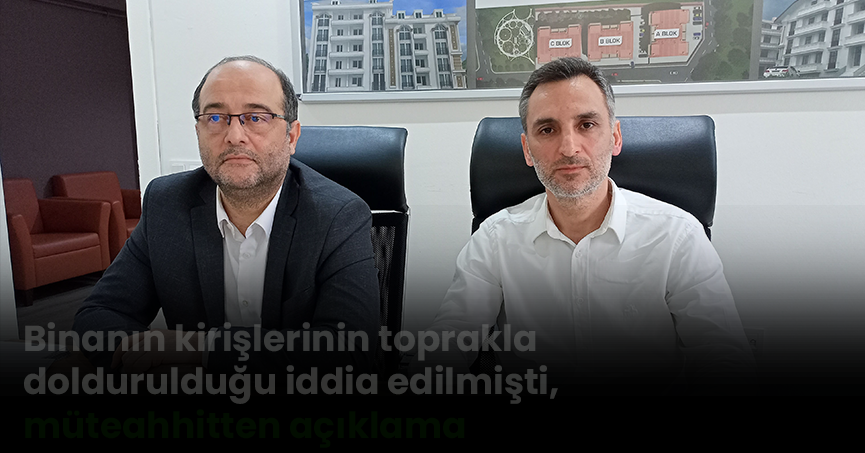 Binanın kirişlerinin toprakla doldurulduğu iddia edilmişti, müteahhitten açıklama