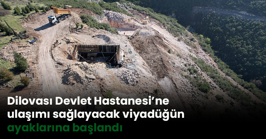 Dilovası Devlet Hastanesi’ne ulaşımı sağlayacak viyadüğün ayaklarına başlandı