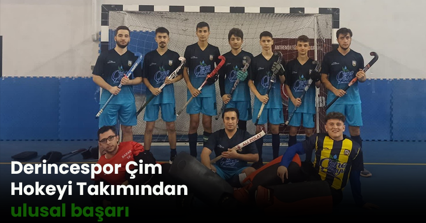 Derincespor Çim Hokeyi Takımından ulusal başarı