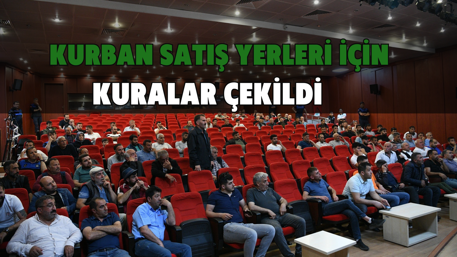 Kurban satış yerleri için kuralar çekildi
