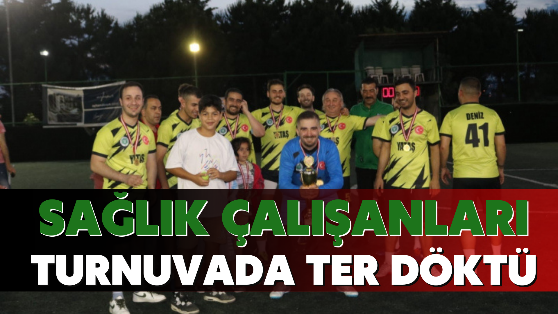 Sağlık çalışanları turnuvada ter döktü