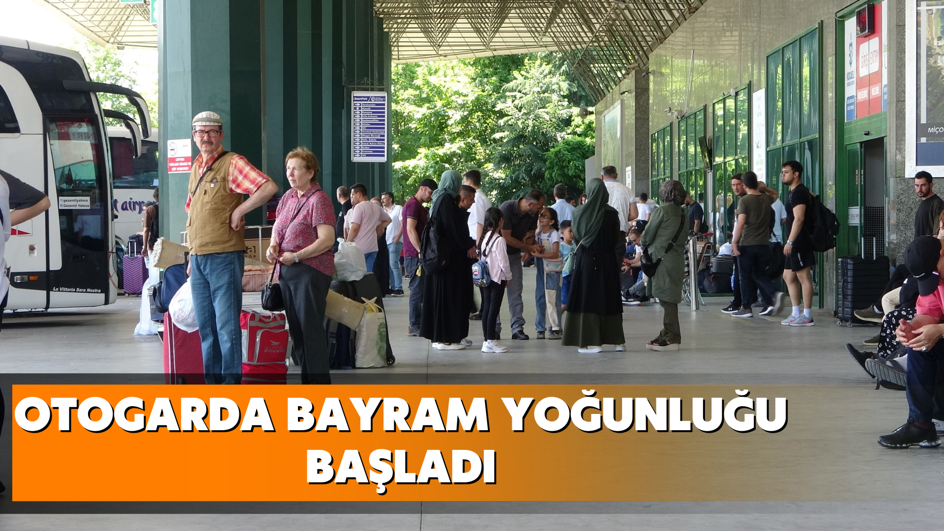 Otogarda bayram yoğunluğu başladı