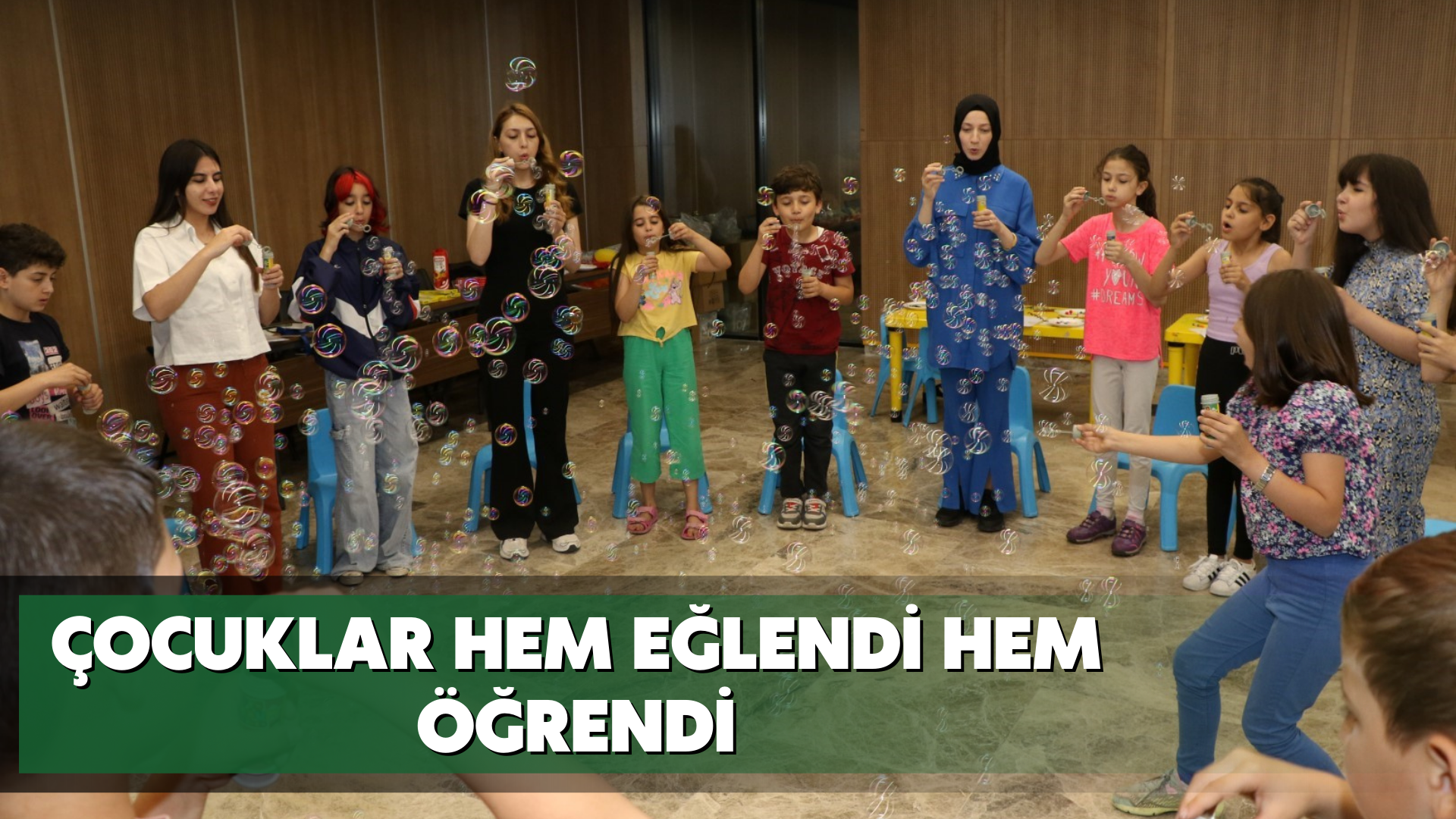 Çocuklar hem eğlendi hem öğrendi