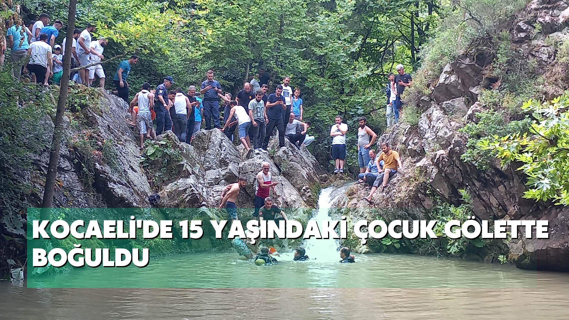 Kocaeli'de 15 yaşındaki çocuk gölette boğuldu