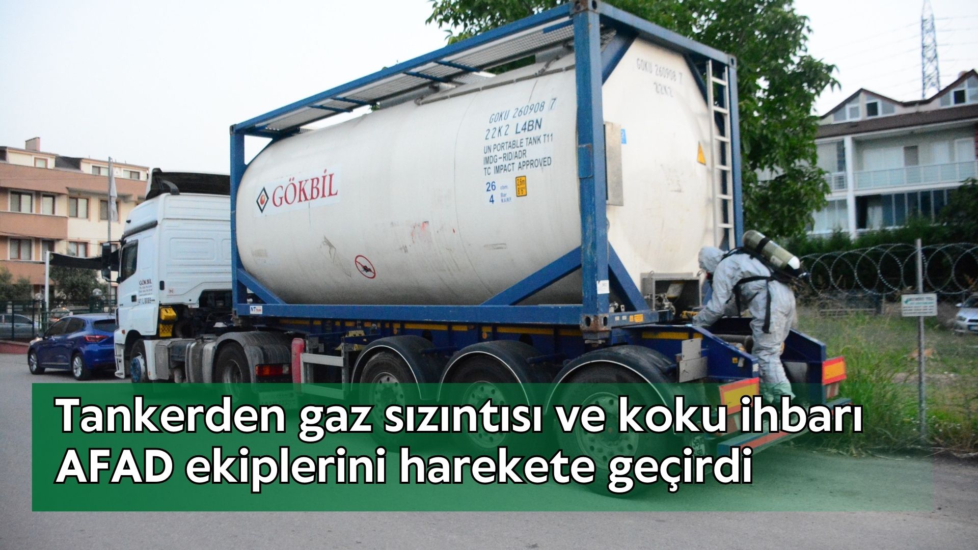 Tankerden gaz sızıntısı ve koku ihbarı AFAD ekiplerini harekete geçirdi