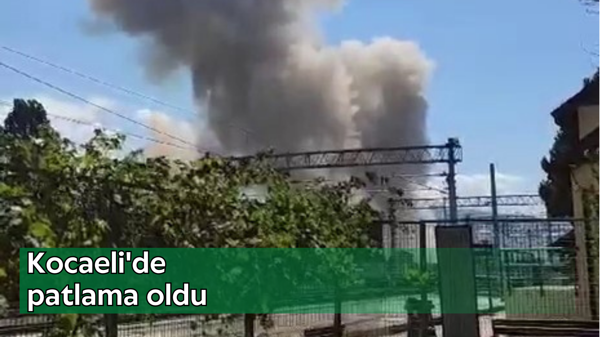 Kocaeli'de patlama oldu