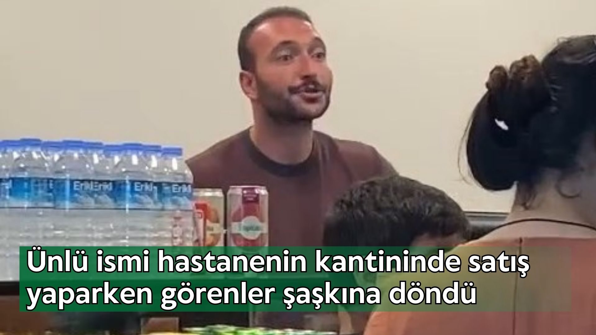 Ünlü ismi hastanenin kantininde satış yaparken görenler şaşkına döndü