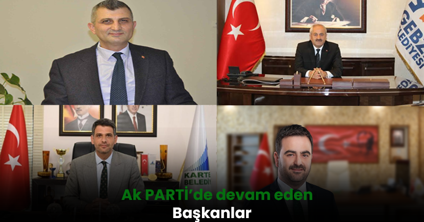 AK Parti'de Gölcük, Gebze, Kartepe, Başiskele devam