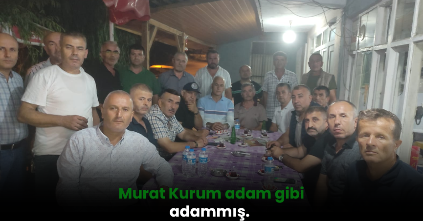 Murat Kurum adam gibi adammış.