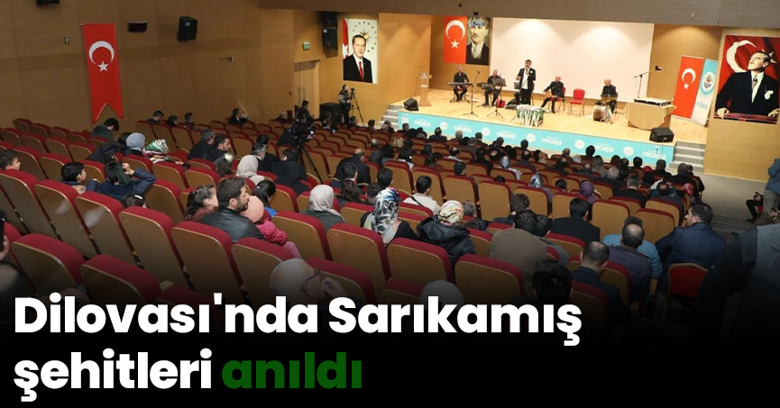 Dilovası'nda Sarıkamış şehitleri anıldı