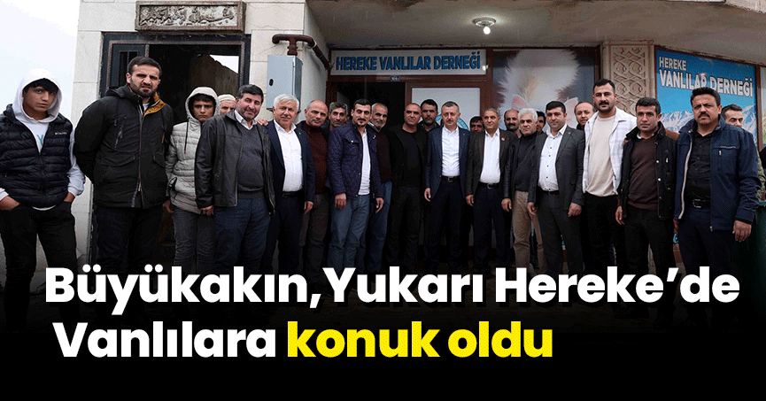 Başkan Büyükakın, Yukarı Hereke’de Vanlılara konuk oldu