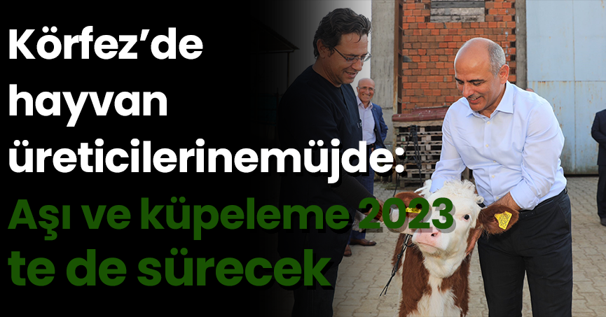 Körfez’de hayvan üreticilerine müjde: Aşı ve küpeleme 2023’te de sürecek