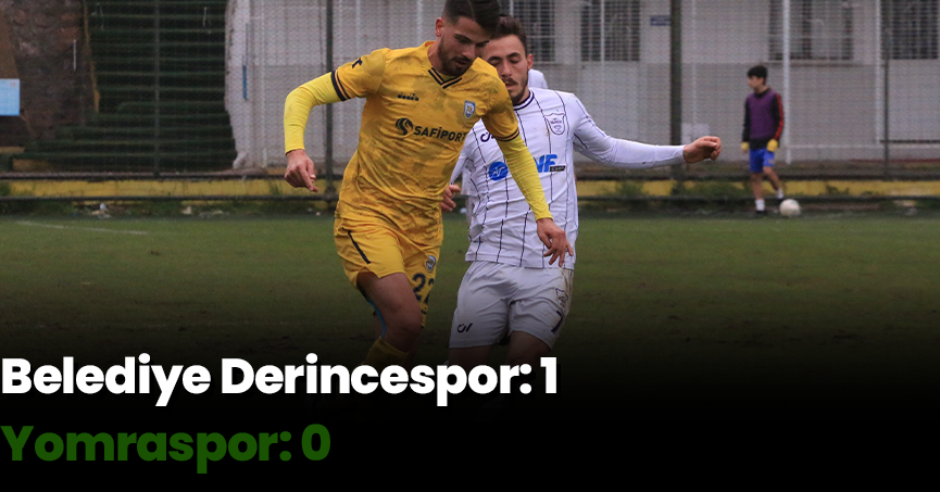 TFF 3.Lig: Belediye Derincespor: 1 - Yomraspor: 0