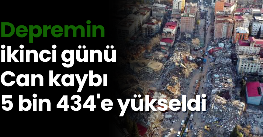 Depremin ikinci günü! Can kaybı 5 bin 434'e yükseldi