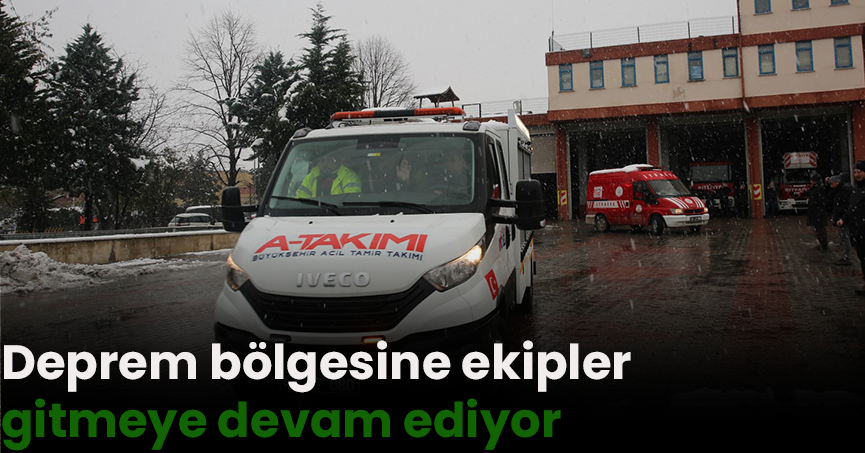 Kocaeli İtfaiyesi ve A Takımı’ndan oluşan ekipler, dualarla depremin büyük hasar verdiği Hatay’a uğurlandı