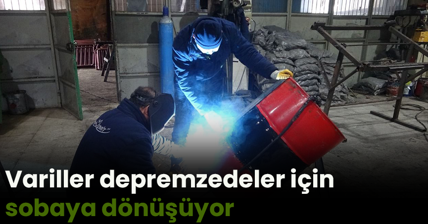 Variller depremzedeler için sobaya dönüşüyor