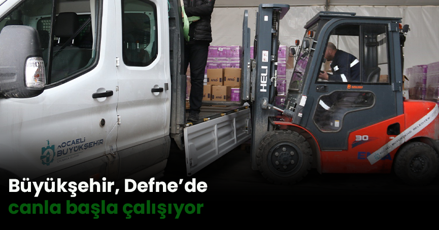 Büyükşehir, Defne’de canla başla çalışıyor