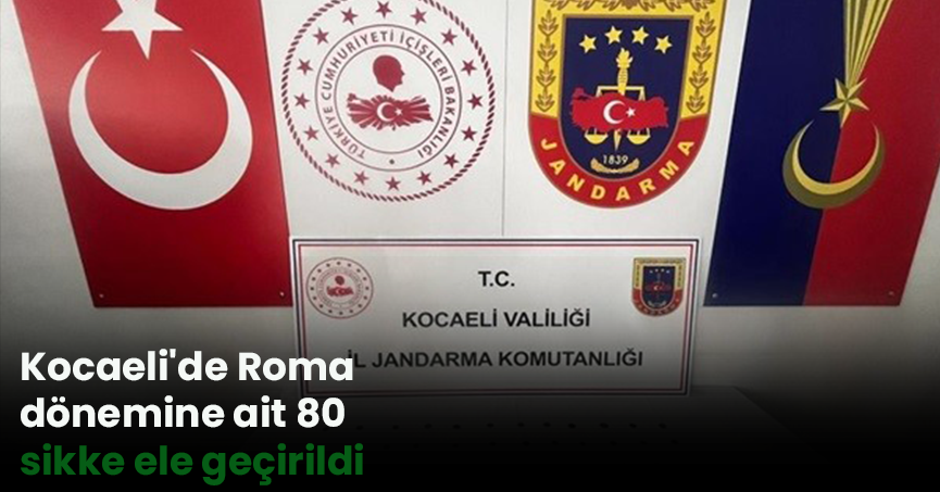 Kocaeli'de Roma dönemine ait 80 sikke ele geçirildi