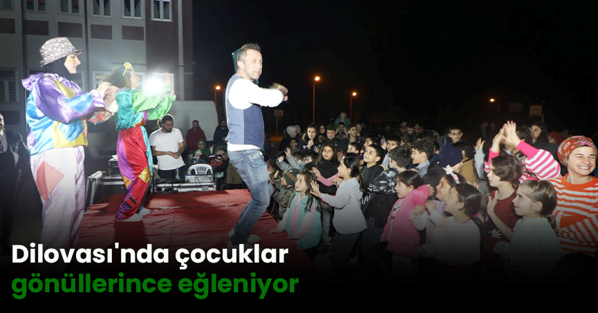 Dilovası'nda çocuklar gönüllerince eğleniyor