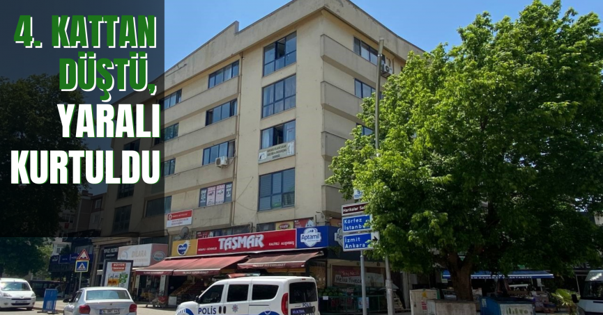 4. kattan düştü, yaralı kurtuldu