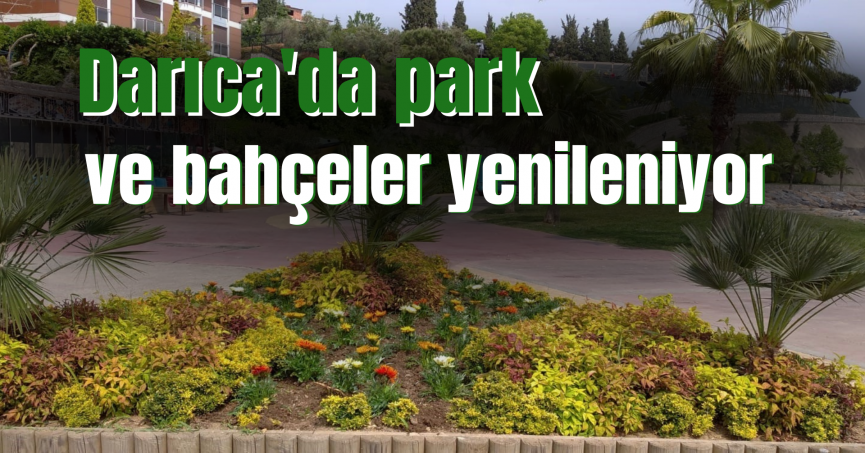 Darıca'da park ve bahçeler yenileniyor
