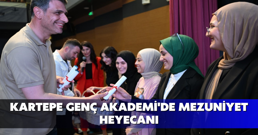 Kartepe Genç Akademi'de mezuniyet heyecanı