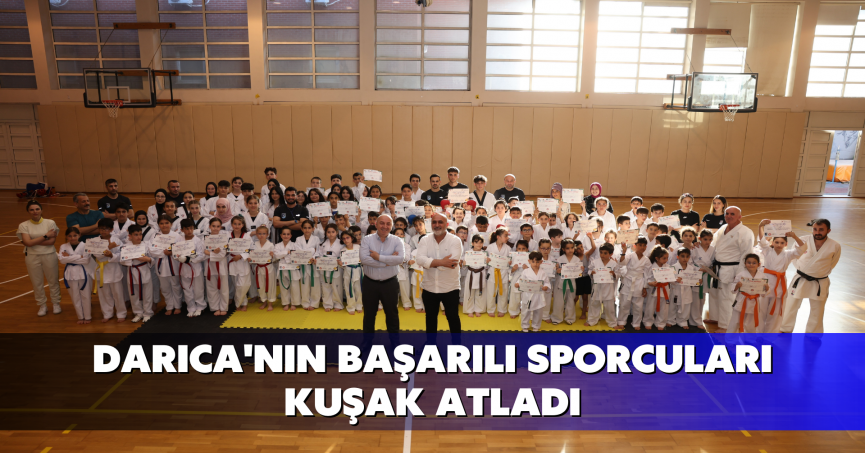 Darıca'nın başarılı sporcuları kuşak atladı